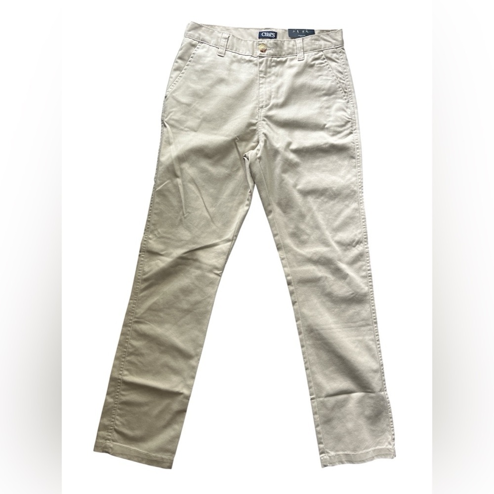 CHAPS NWT Youth Formal Khaki Pants, Boys Sz 18 - Picture 8 of 9